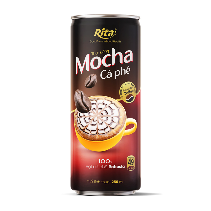 cà phê mocha 100% hạt cà phê Robusta