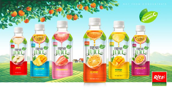 350ml Pet bottle fresh original tropical fruit juice