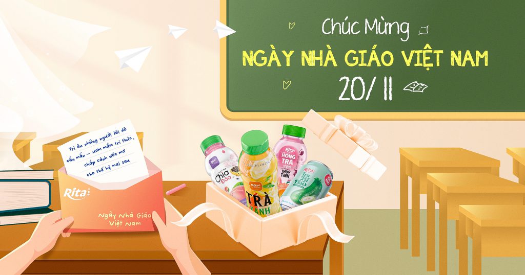 Nước giải khát RITA -Mừng ngày nhà giáo Việt Nam