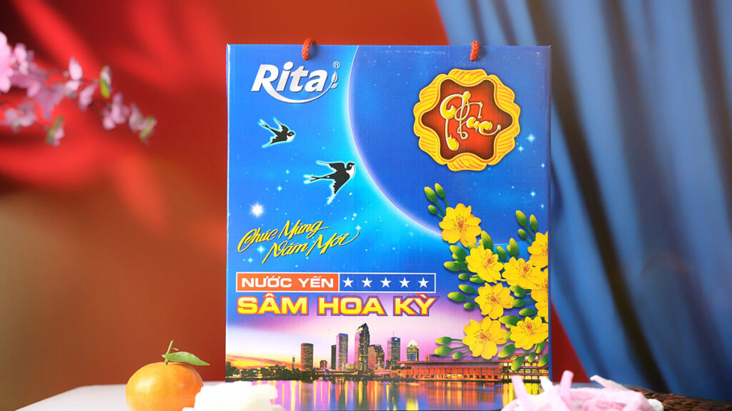 Nước yến sâm hoa kỳ đóng hộp - món quà ngày tết Việt Nam