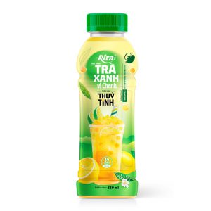 Thức uống Trà Xanh vị Chanh thêm hạt Thuỷ Tinh , hạt nổ