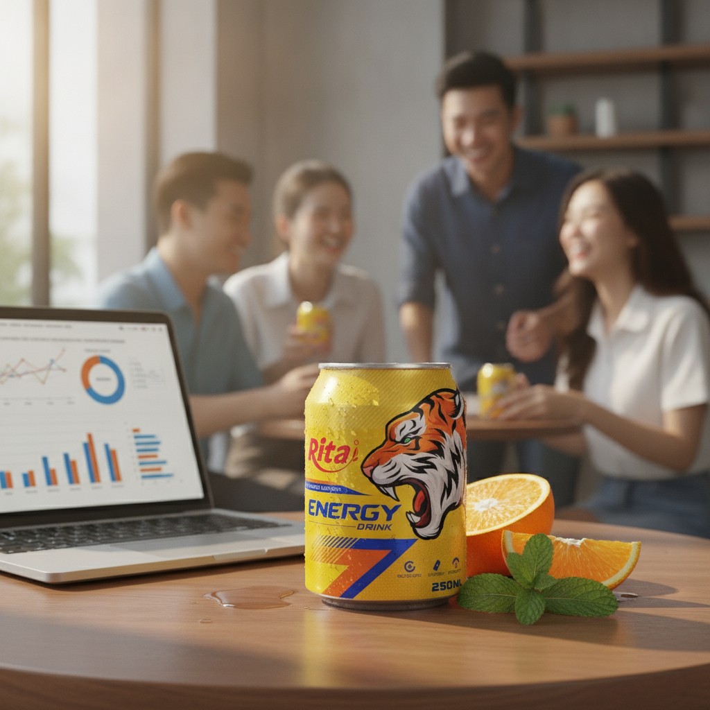 Thị trường nước tăng lực toàn cầu và xu hướng tiêu dùng mới