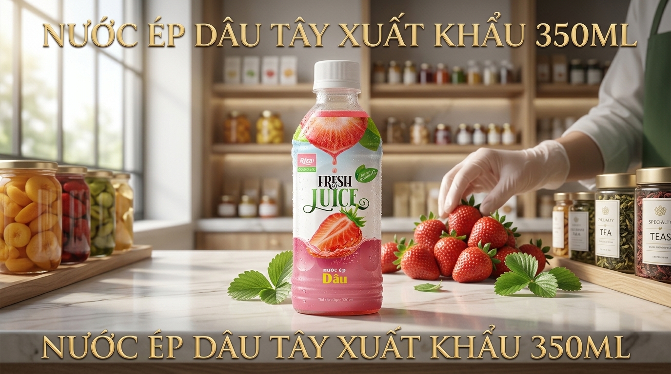 NƯỚC ÉP DÂU TÂY XUẤT KHẨU 350ML