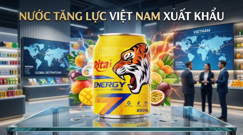 Thị trường nước tăng lực Việt Nam xuất khẩu và cơ hội cho doanh nghiệp
