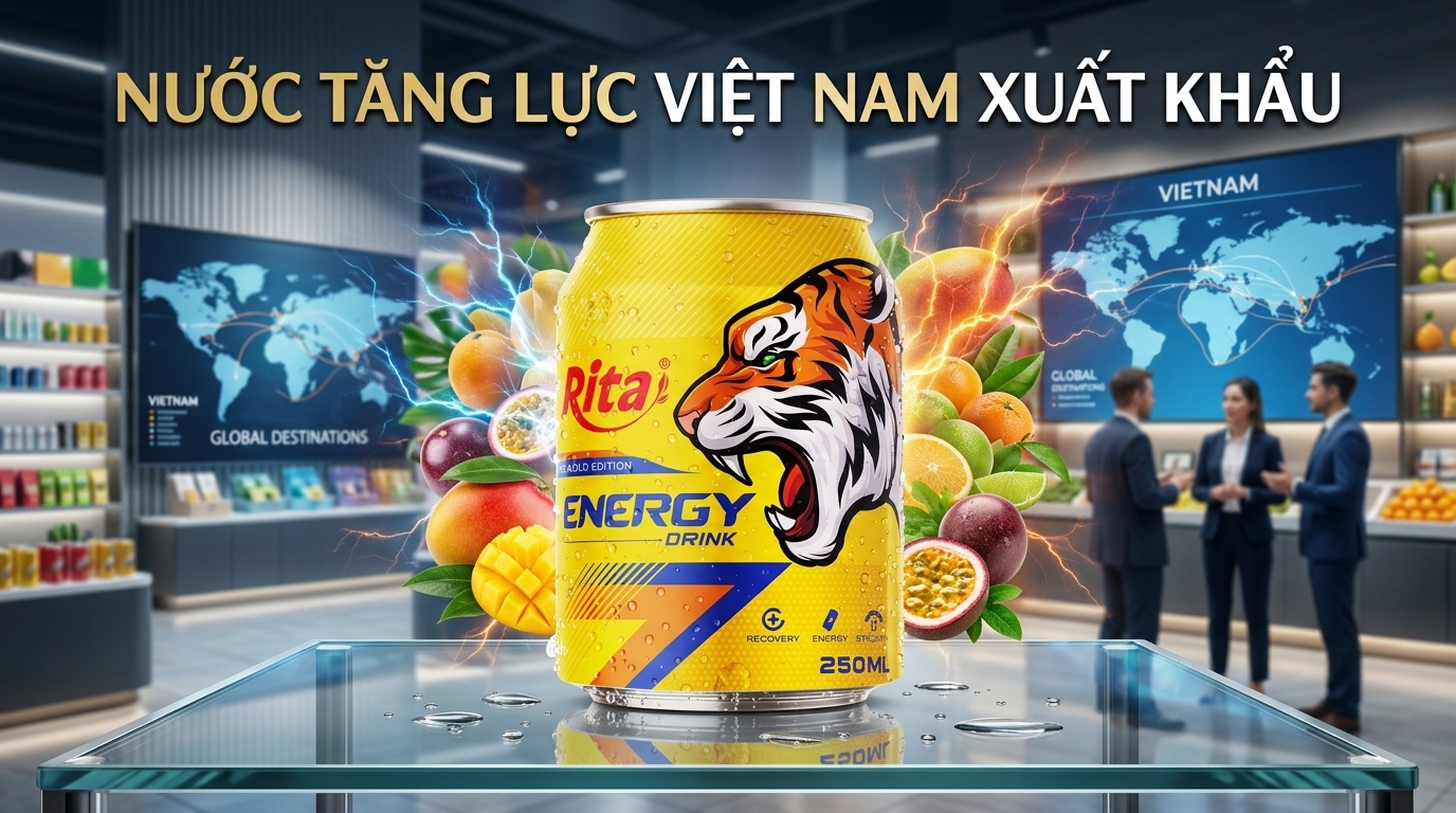 Thị trường nước tăng lực Việt Nam xuất khẩu và cơ hội cho doanh nghiệp