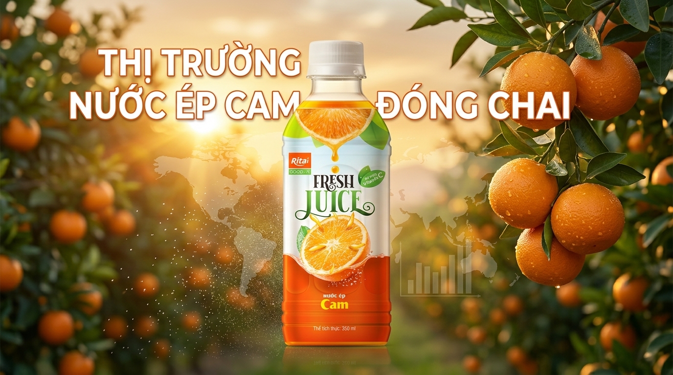 THỊ TRƯỜNG NƯỚC ÉP CAM ĐÓNG CHAI