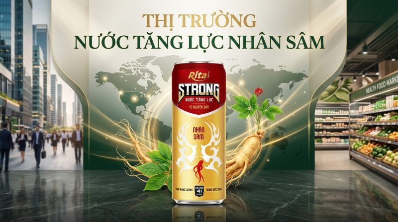 Thị trường nước tăng lực nhân sâm tại Mỹ và châu Âu — Cơ hội cho nhà nhập khẩu và nhà phân phối