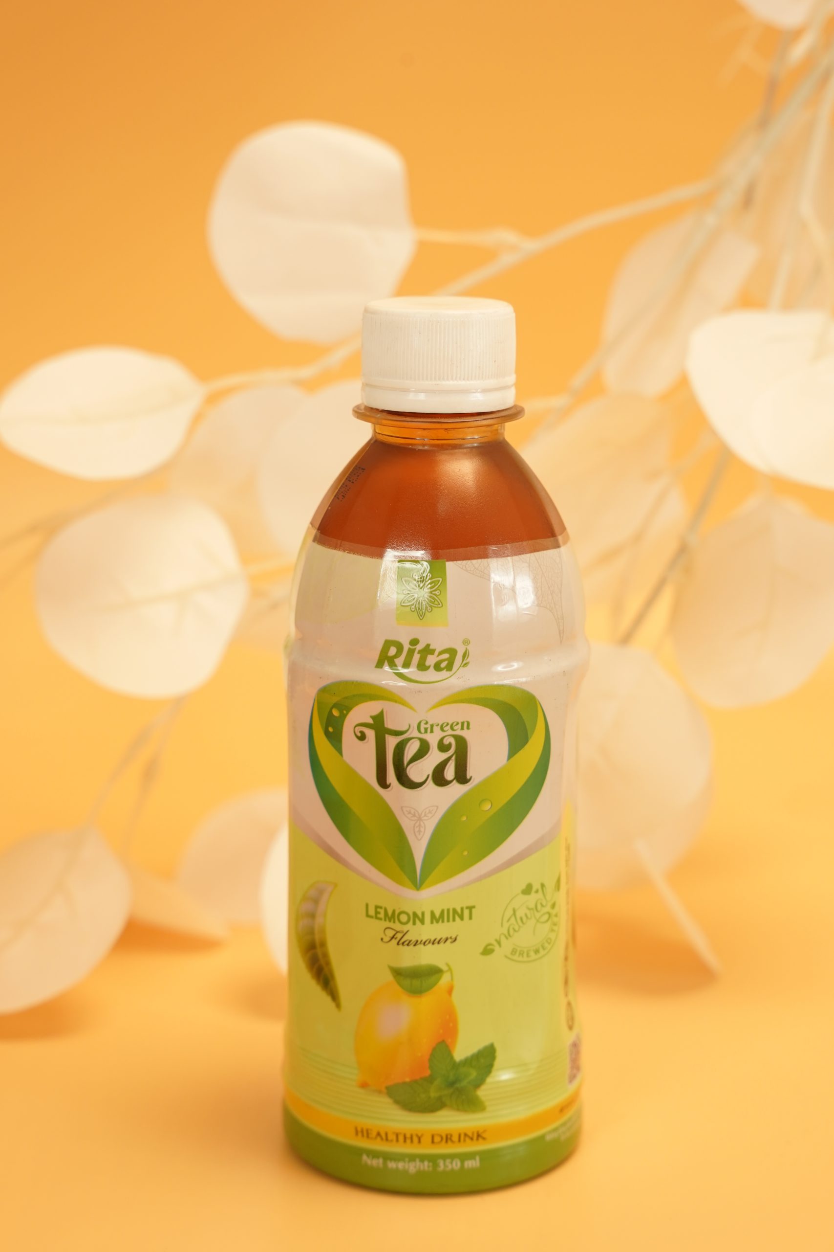 Trà xanh chanh bạc hà 350ml - Ảnh 3