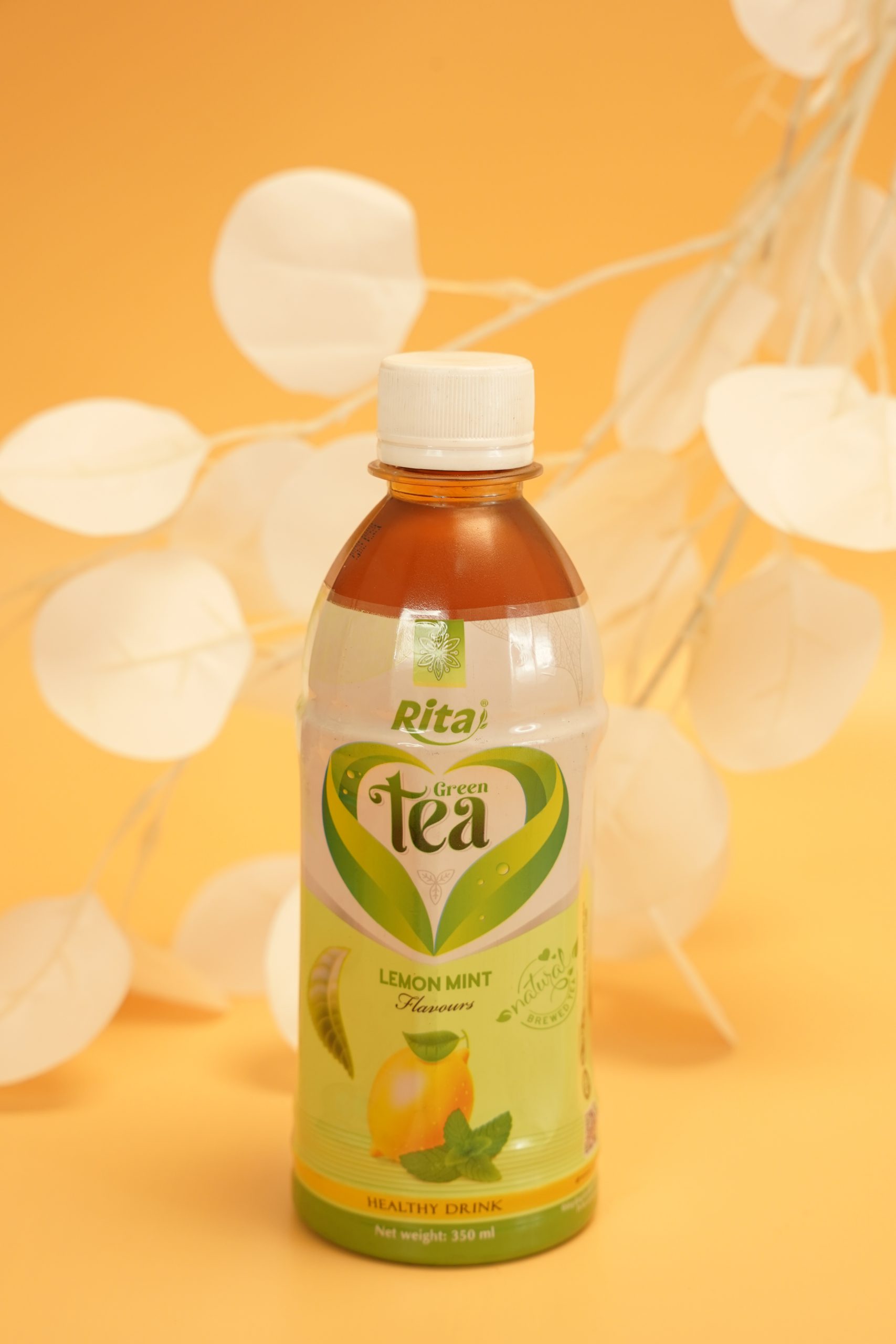 Trà xanh chanh bạc hà 350ml - Ảnh 2