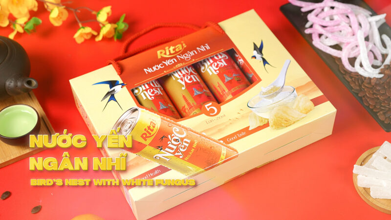 nước yến ngân nhĩ đóng hộp quà tết