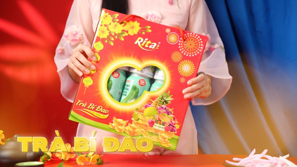 trà bí đao đóng hộp quà tết