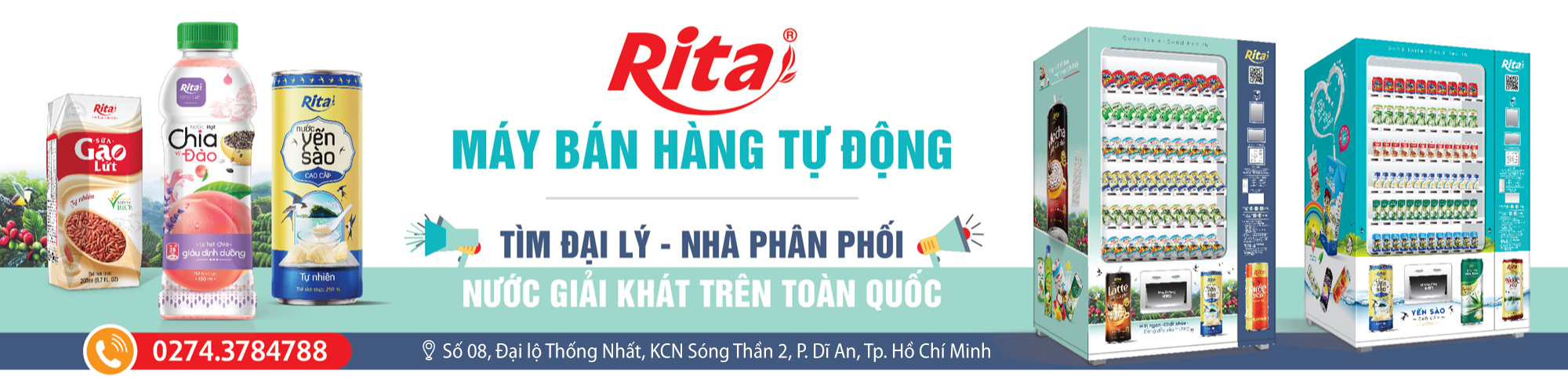 Nước giải khát RITA - Tuyển đại lý