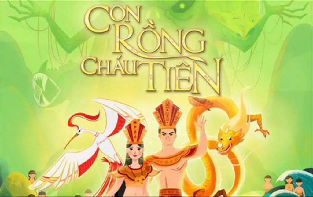Vua Lạc Long Quân thuộc dòng dõi Rồng lấy nàng Tiên Âu Cơ